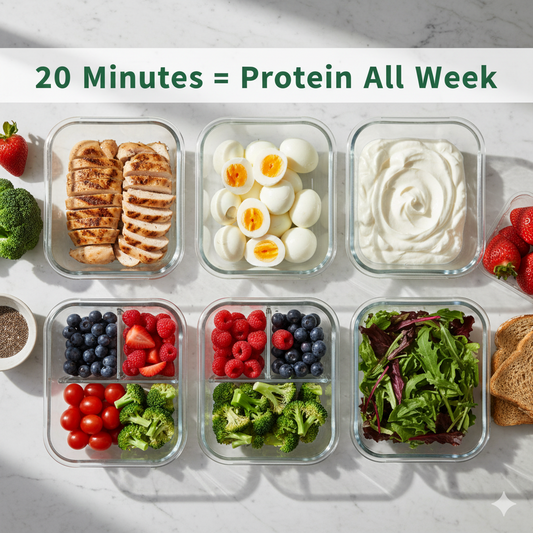 The 20-Minute Sunday Protein Prep That Makes Timing Effortless All Week