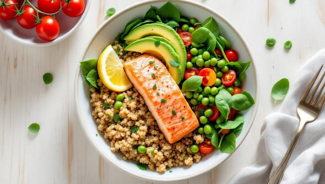 Heart-Healthy Omega-3 Salmon Bowl Recipe: 42g Protein for Menopause