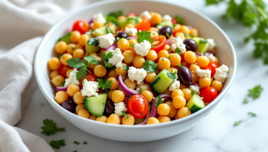 Mediterranean Chickpea Salad Recipe: 30g Plant Protein No-Cook Meal