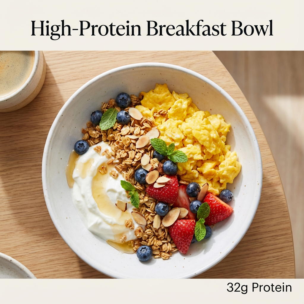 High-Protein Breakfast Bowl - Blood Sugar Stabilizing Recipe