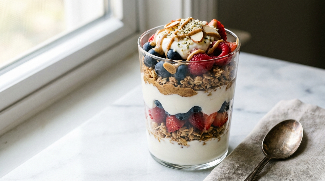 Greek Yogurt Protein Parfait Recipe: 30g Protein in 5 Minutes