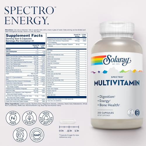 SOLARAY Spectro Multivitamin, No Iron Cal/Mag, Digestive Enzymes