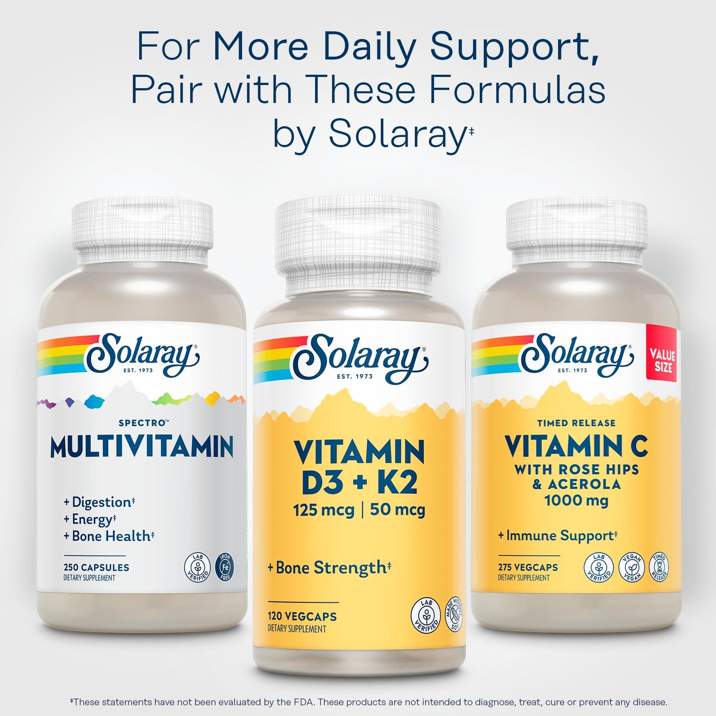 SOLARAY Spectro Multivitamin, No Iron Cal/Mag, Digestive Enzymes